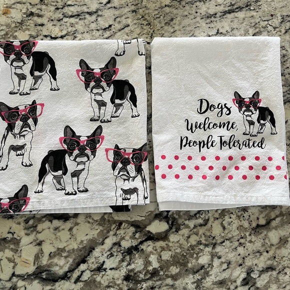 simply whimsical Other - French Bulldog Tea Towels